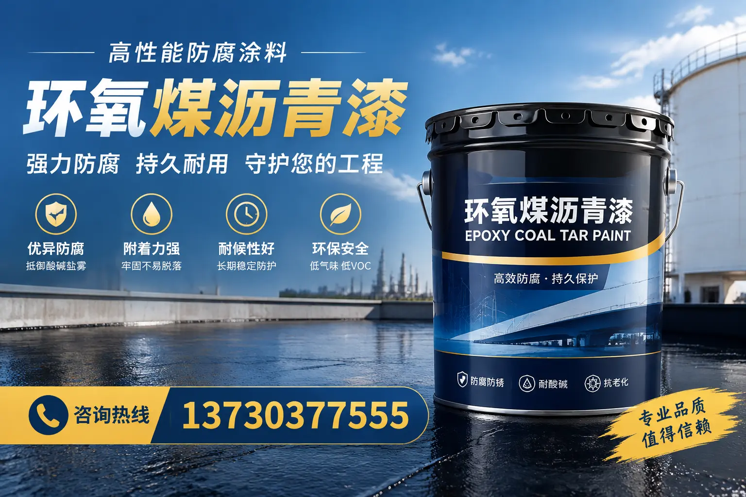 环氧煤沥青漆的耐久性分析，适合乾安的使用场景